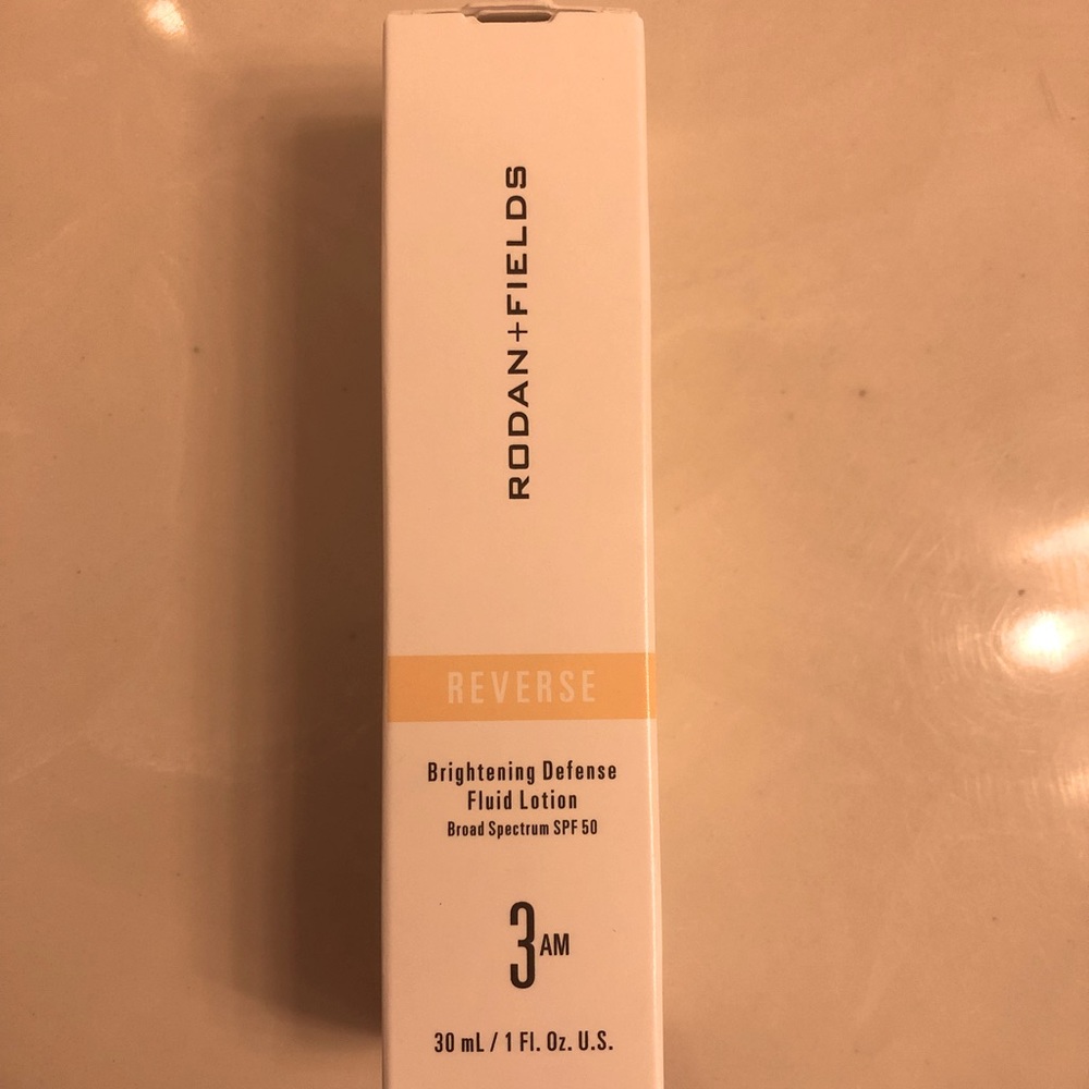 Rodan and Fields reverse brightening Defence fluid lotion